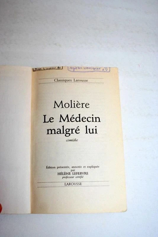 El Médico a pesar de sí de Molière, Clásicos Larousse – photo 3